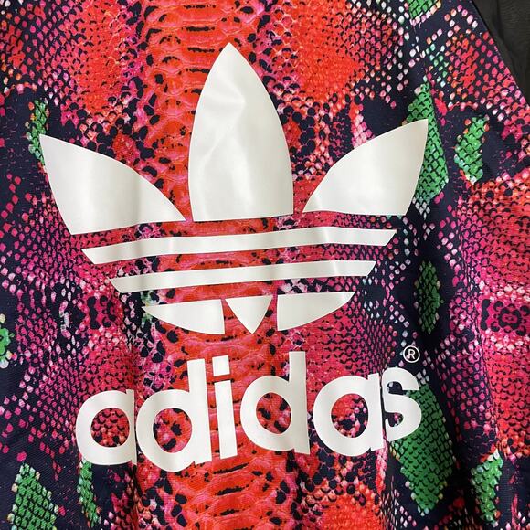Adidas Originals Snake Mesh Track Jacket Mens Small Multi Full Zip Sheer Sleeves - Picture 8 of 12